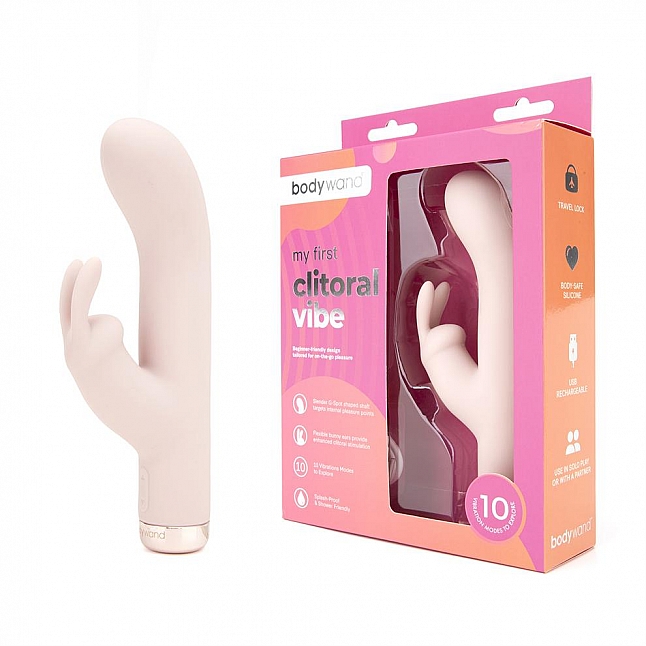 18DSC,成人用品,bodywand - My First Clitoral Vibe 強力震動兔頭按摩棒,848416009718