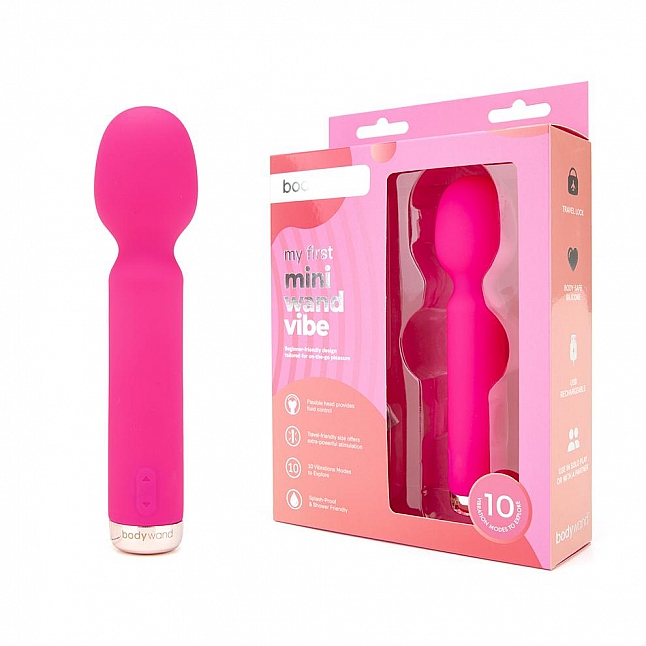 18DSC,成人用品,bodywand - My First Mini Wand Vibe 新手向 強力震動小型按摩棒,848416009763