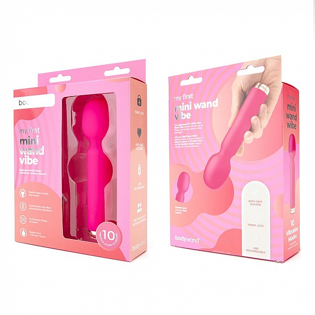 18DSC,成人用品,bodywand - My First Mini Wand Vibe 新手向 強力震動小型按摩棒,848416009763