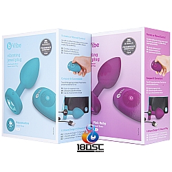b-Vibe - Jewel Plug 無線遙控寶石後庭塞 中細碼
