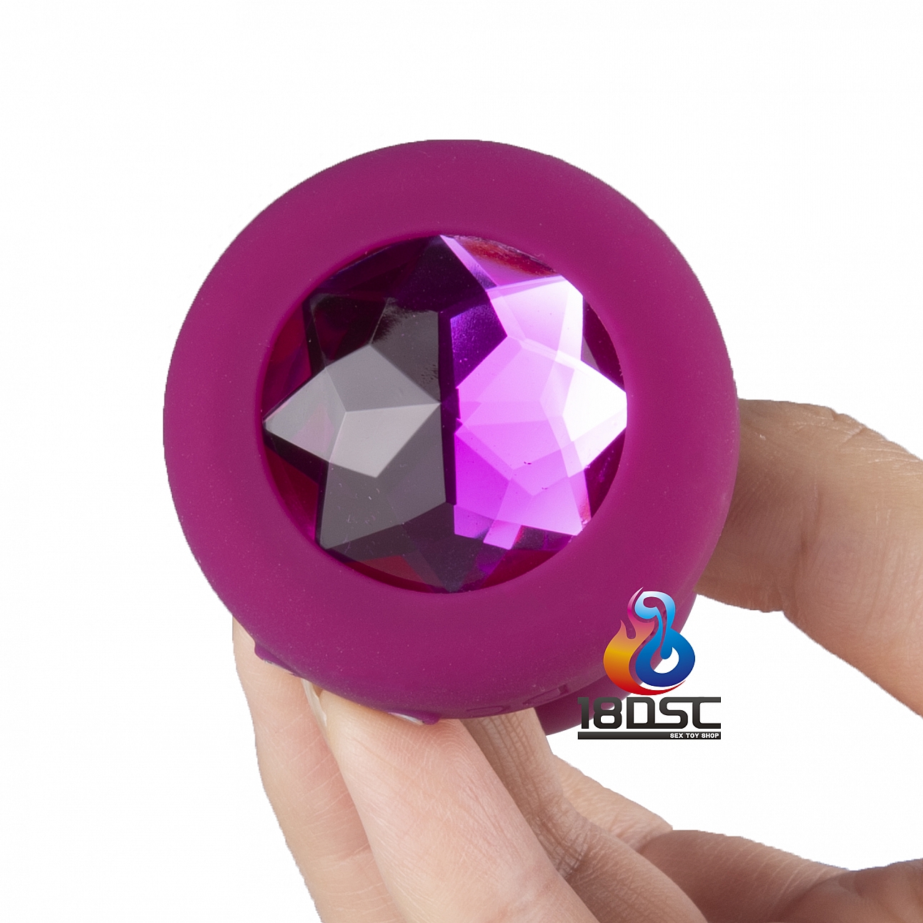 Goddess Diamond Vibrating Plug - Black main image 0