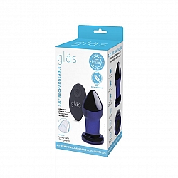 glas - 3.5" Rechargeable Remote Controlled Vibrating Butt Plug