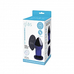 glas - 3.5" 充電式震動後庭塞連搖控器 glas - 3.5" 充電式震動後庭塞連搖控器