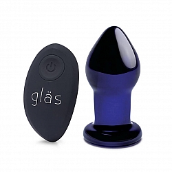 glas - 3.5" 充電式震動後庭塞連搖控器
