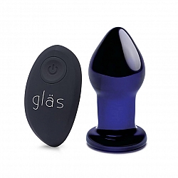 glas - 3.5" 充電式震動後庭塞連搖控器 glas - 3.5" 充電式震動後庭塞連搖控器