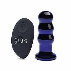 glas - 3.5" 充電式後庭拉珠塞連搖控器 glas - 3.5" 充電式後庭拉珠塞連搖控器