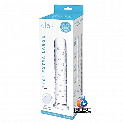 glas - 10" Extra Large Glass Dildo