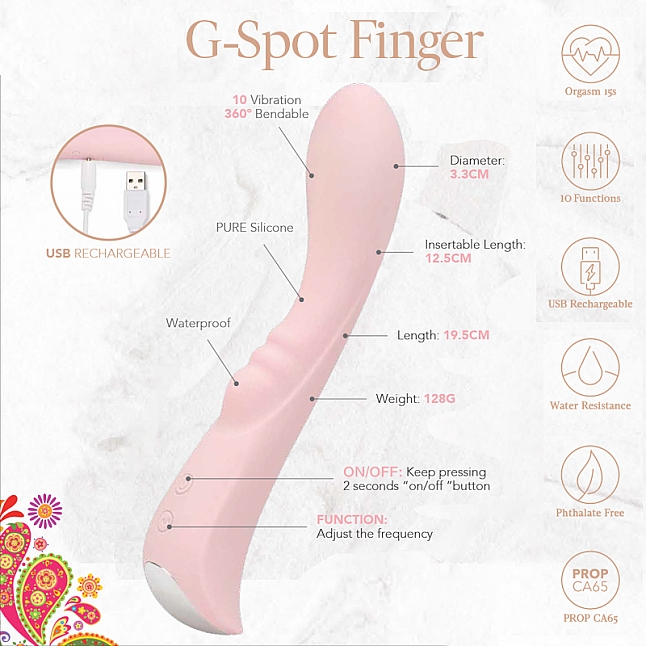 la mome - G-Spot Finger 強力G點按摩棒,18DSC 成人用品店,6940927830783