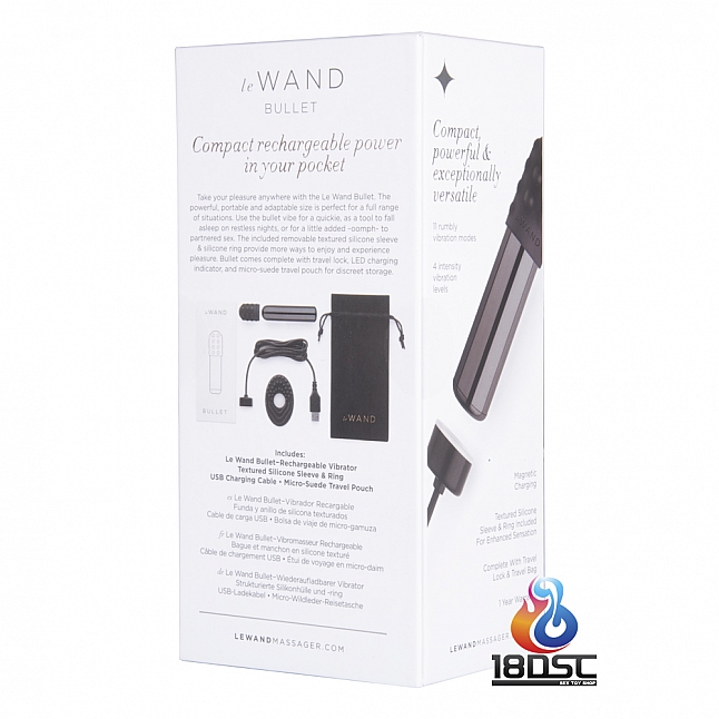le WAND - 充電式強力震動器 BULLET,18DSC 成人用品店,4890808221815